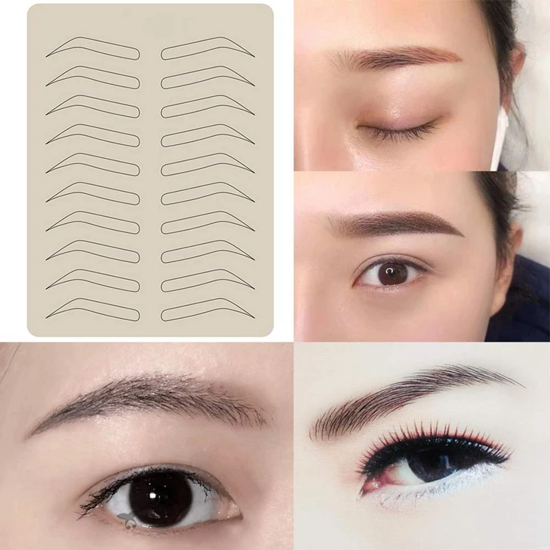 الحاجب الوشم الممارسة جلود الحاجب الوشم Microblading الجلد لوازم تجميل دائم سيليكون جلود لممارسة الحاجب