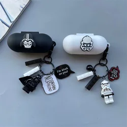 Cartoon Earphone Case Cover For Sony WF-C500 Soft Silicone Wireless Bluetooth Headphone Protective Case For Sony With Keychain