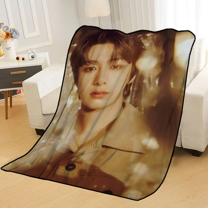 Personalized Blankets Custom MONSTA X Blankets for Beds Soft DIY Your Picture Decoration Bedroom Throw Travel Blanket