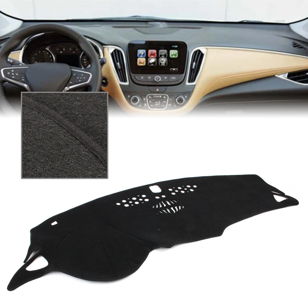 LHD Car Dashboard Cover Anti-Slip Dash Mat Black Pad Sunproof Dashmat For Chevrolet Malibu 2016 2017 2018