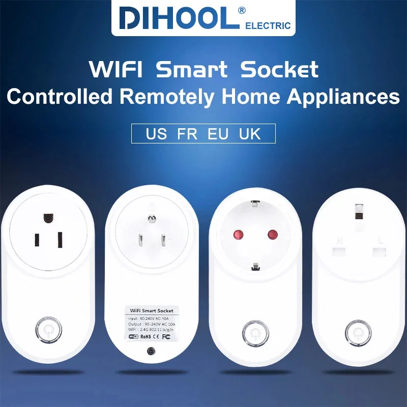 

Wifi Power Socket 220V | Ewelink EU US UK Plug Smart Wifi Power Socket Remote | Air Conditioner Computer Wireless Wifi Socket