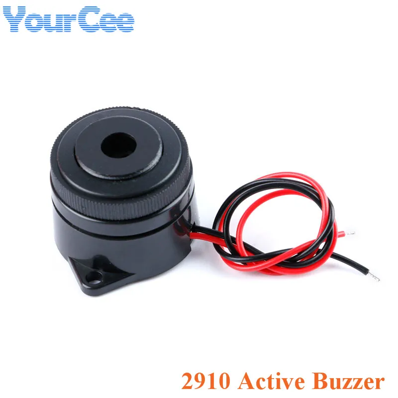 2pcs/1pc 2910 Piezo Electric Active Buzzer Speaker 12V 24V 3025 Continuous Sound Alarm DIY Spiral DC Refrigeration Equipment