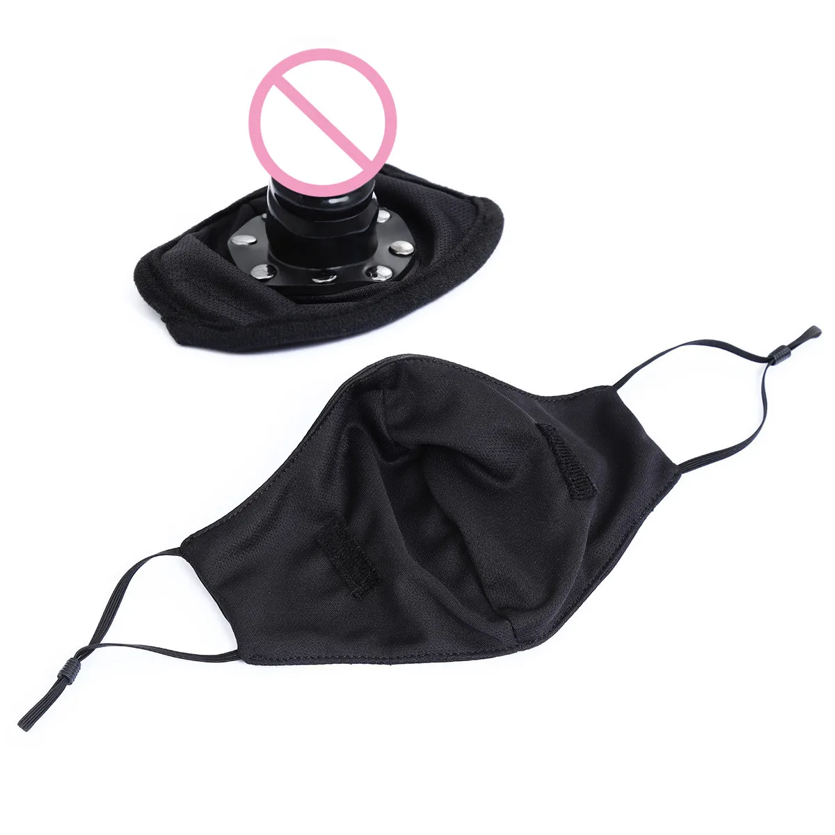 Exotic Accessories of Silicone Strap On Penis Slave Open Mouth Gag Sex Mask for Couples Bdsm Bondage Harness Fetish Erotic Toys