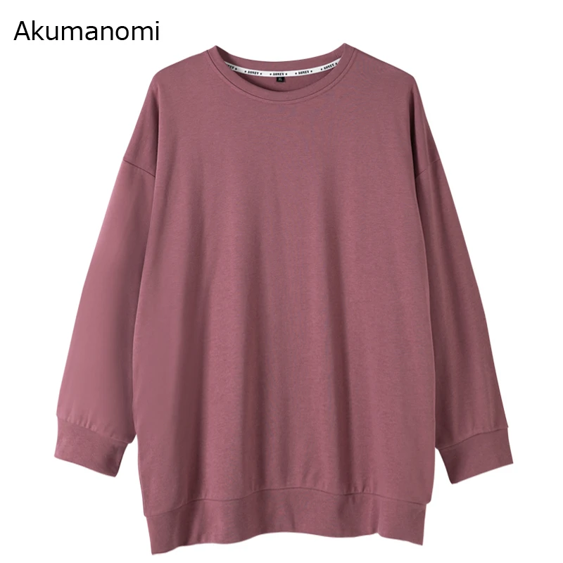 Hoodies de tamanho grande feminino, camisola Harajuku coreana, tops, preto, cinza, cáqui, bege, roxo, plus size, 7XL, 6XL, 5XL, 43xxl