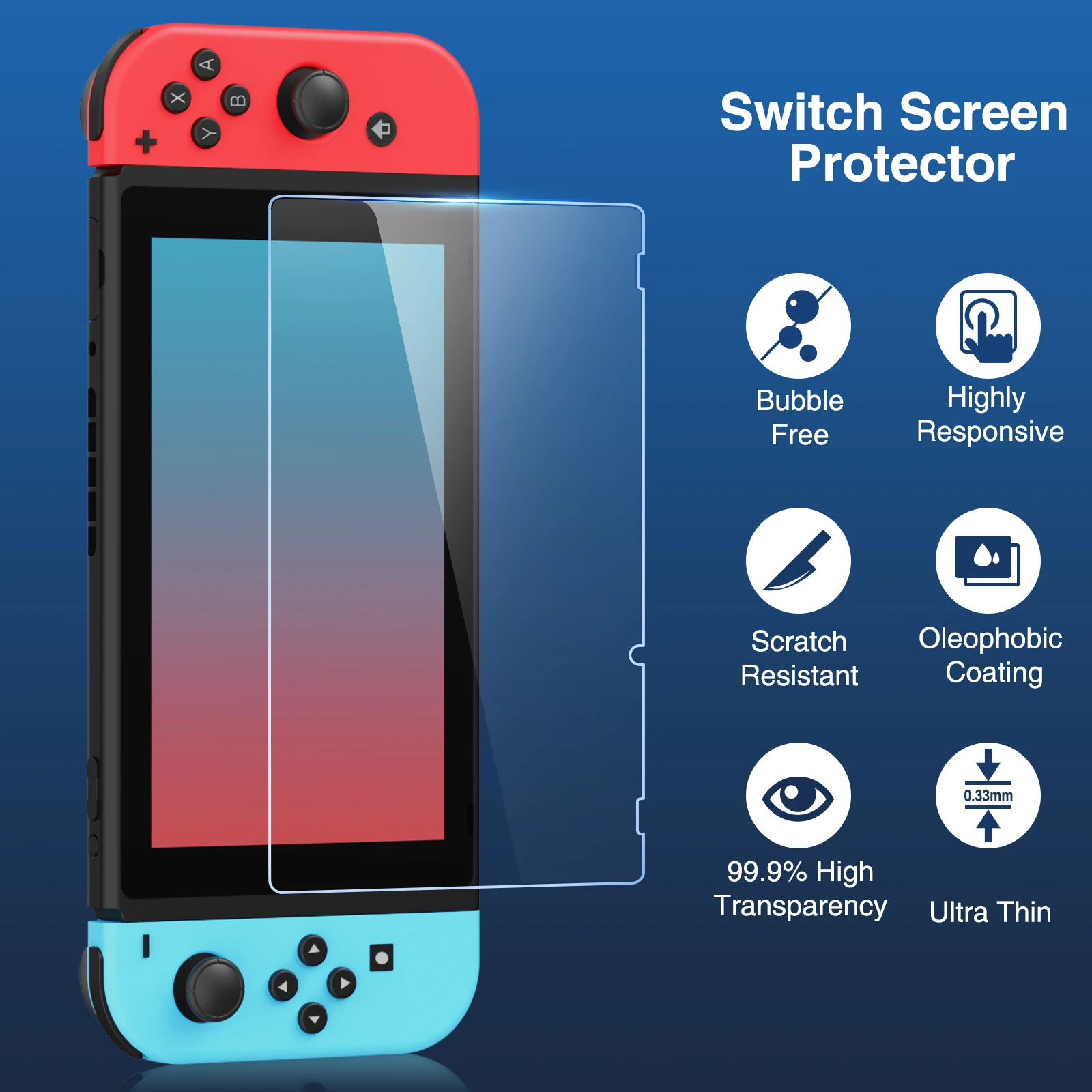 4Pack Beschermende Glas Voor Nintendo Switch 9H Gehard Glas Screen Protector Voor Nintendo Switch Glas Accessoires Screen Film