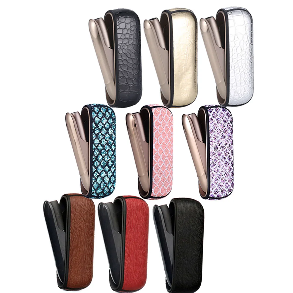 

Bling Wood Crocodile Style Case for IQOS 3DUO Cover Protective Leather Pouch Bag for ICOS 3 DUO Accessories