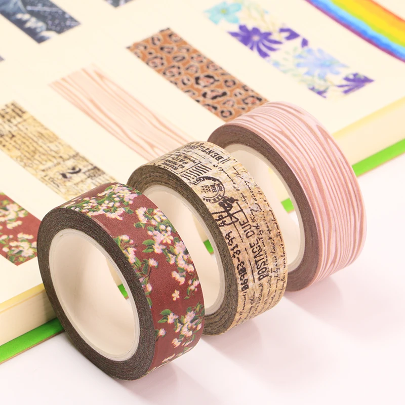 NEW 1x Decorative Silver Galaxy Mountains Retro Stamps Washi Tapes Set Scrapbooking Planner Adhesive Masking Tape Cute Papeleria