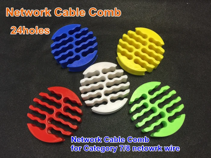 

24holes network cable organizer 2CM management cable comb router network cabinet machine room for category 7/8 cable