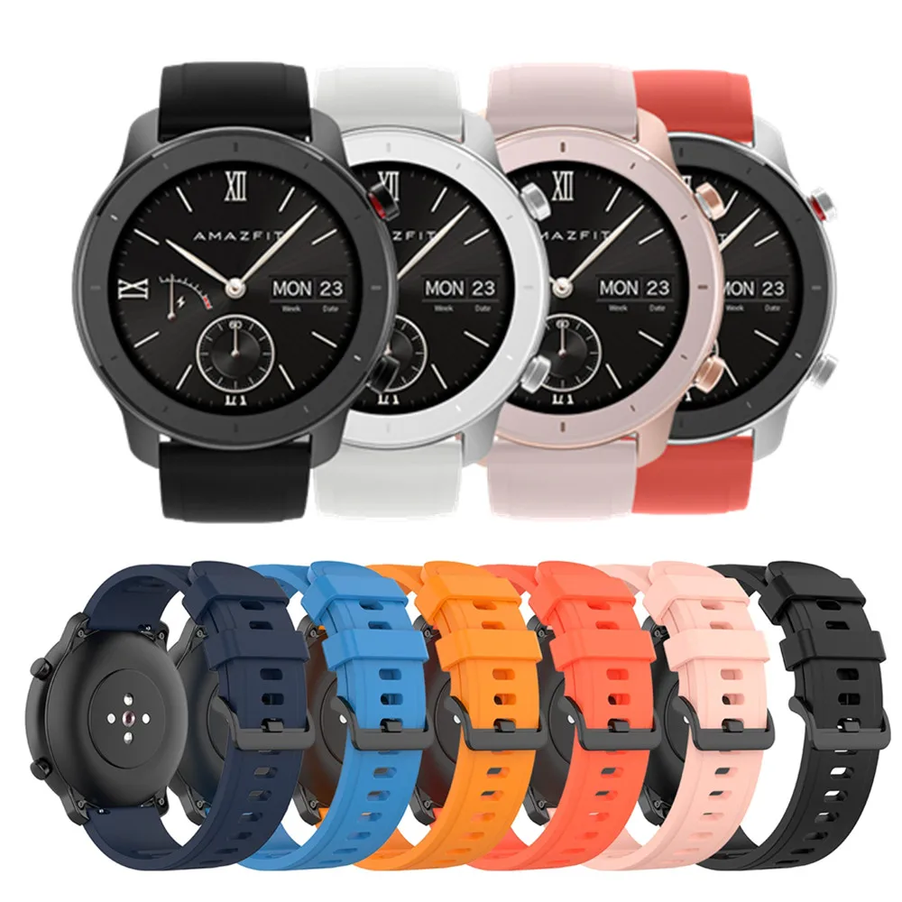 For Xiaomi Huami Amazfit GTR 42mm Official Watch Band For GTR 47mm For Amazfit Pace/Stratos/Stratos 2 3 22mm 20mm Bracelet Strap