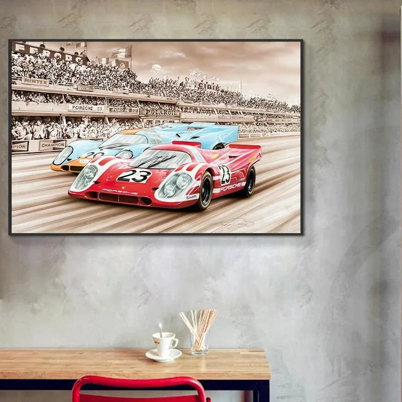 Le Mans 24 Hours Rally Championship Poster Print on Canvas Wall Art for Living Room Decoration Home Decor Paintings for Interior - Image 4