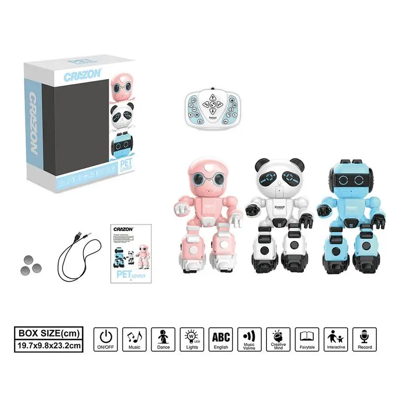 Intelligent Smart RC robot Kid English Learning robot Toy Remote Control robot With Music Dancing Recording Story Smart Robot To