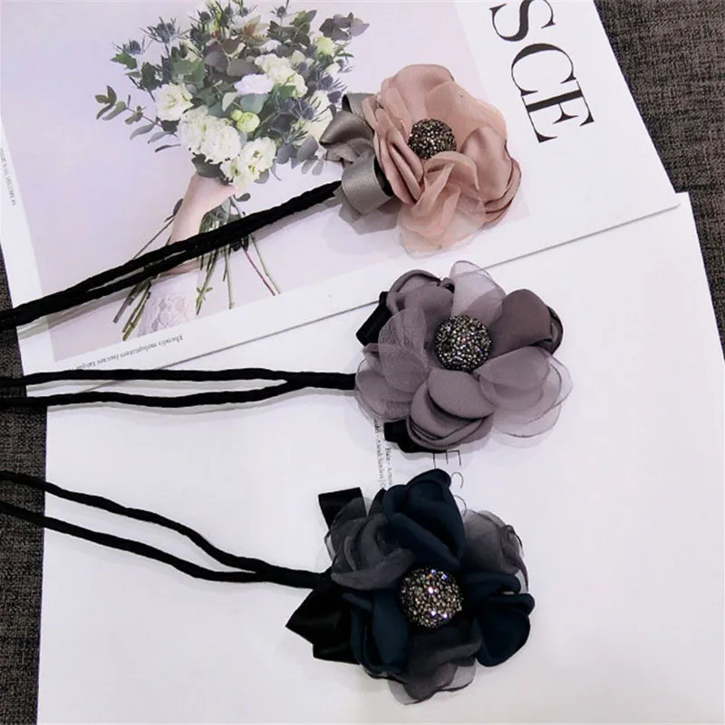 Women Fashion Hair Ring Pearl Flower Magic Bun Maker Girl DIY Hairstyle Headband Hair Making Tool Curler Roller Hair Accessories