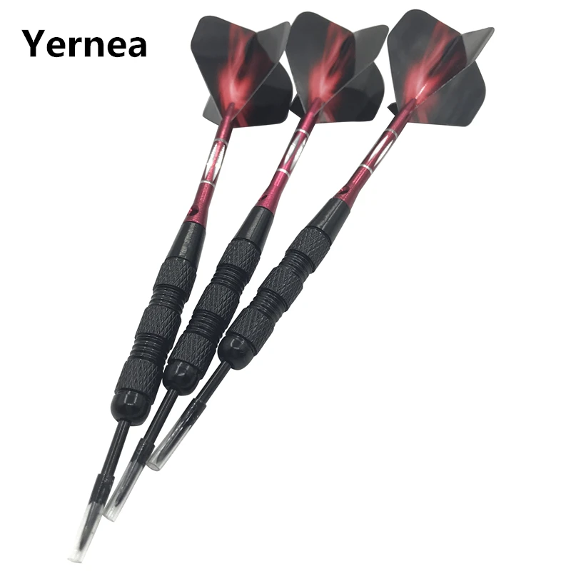 Darts Accessories High-quality 3Pcs Steel Pointed Darts Indoor Professional Throw Game 20g Sports Dart Red Shafts Flight Dardos