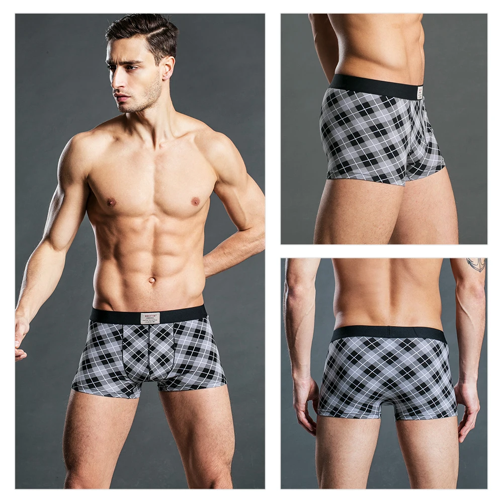 Men's Underwear Plus Boxer Shorts Large Size 4XL 5XL 6XL Promotion Male Boxers Underpants Stripe Boxershorts
