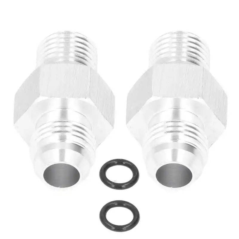 1 Pair Car Transmission Cooler Adapter Fittings -6AN to 1/4in NPSM 316-3000833 for GM TH350 TH400 4L60E 4L70E 700R4 TR6060