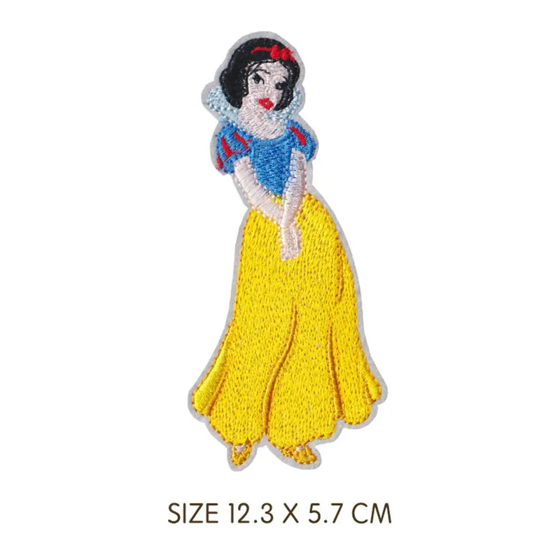 Mininstants-Patchs de broderie de princesse Elsa Pepper pour enfants, bricolage, fer sur patch sur vêtements, sac, accessoires de patch personnalisés