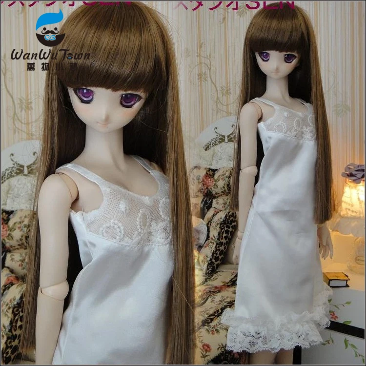 

New Sweet Lace Cream White Gallus Nightgown For 1/3 SD10 DD-M BJD Clothes/Outfit Doll Clothes