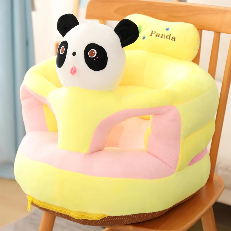 1pc 45CM dla dzieci Cartoon Sofa w kształcie zwierzęcia dziecko nauka siedzenia prezent niemowlę maluch łożysko pokrywa pluszowe krzesło nauka