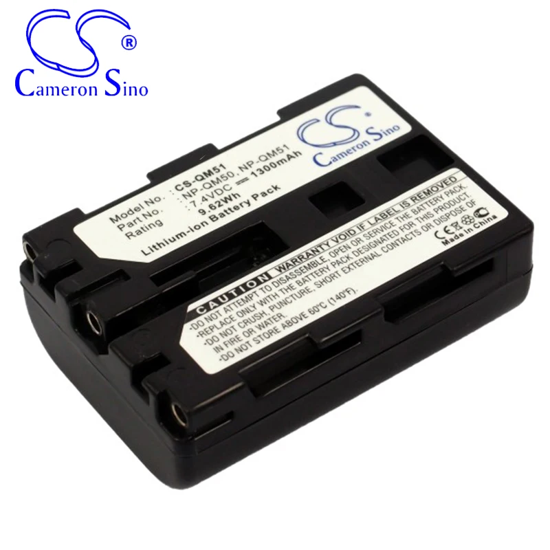 CameronSino Battery for Sony DCR-DVD300 DCR-TRV70 DCR-TRV325 CCD-TRV428 DCR-PC105K fits Sony NP-QM51 Digital camera Batteries