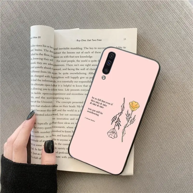 Yinuoda Great Aesthetic Flower art  Phone Case For Samsung Galaxy A7 A50 A70 A40 A20 A30 A8 A6 A8 Plus A9 2018