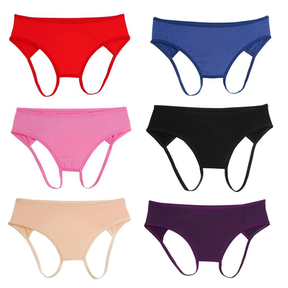 Newest Colorful Women Sexy Open Butt Backless Panties Thongs Lingerie Underwear