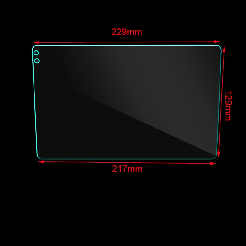 229*129*217mm 9inch Tempered Glass for Teyes sPro plus Car GPS Navigation Tempered Glass Protective Film