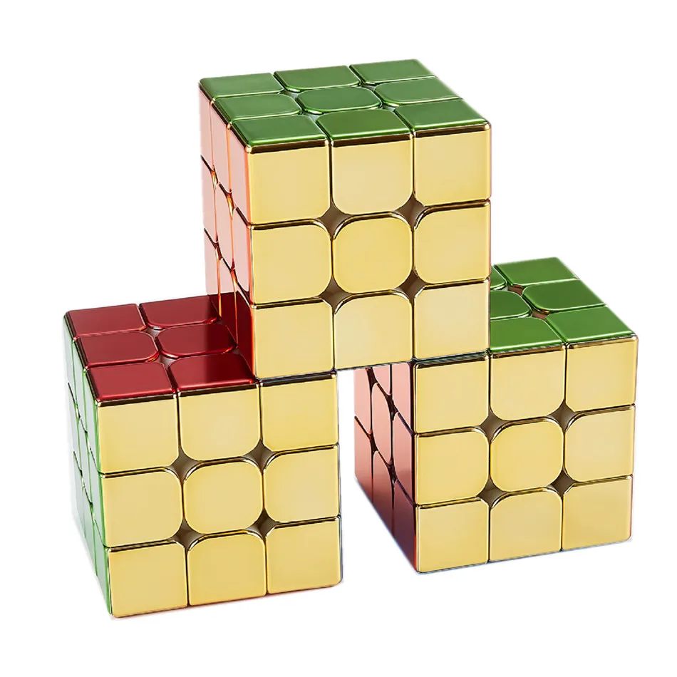 Cyclone Boy Electroplating Process Magnetic 3x3 Magic Cube Professional SpeedCube Cubo Magico Puzzle Toy For Children Kids Gift