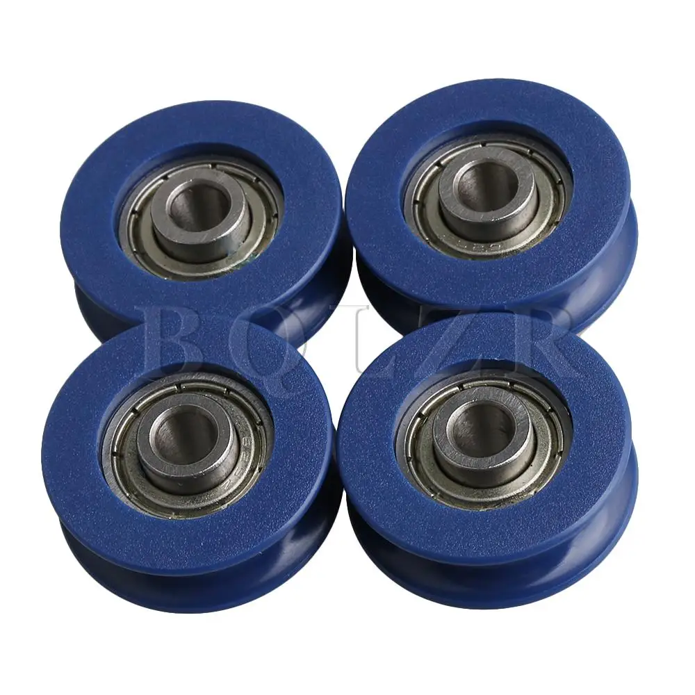 

BQLZR 4x U-type Groove Guide Pulley Load-bearing 26-30KG 25.5x6mm Replacement for 625ZZ