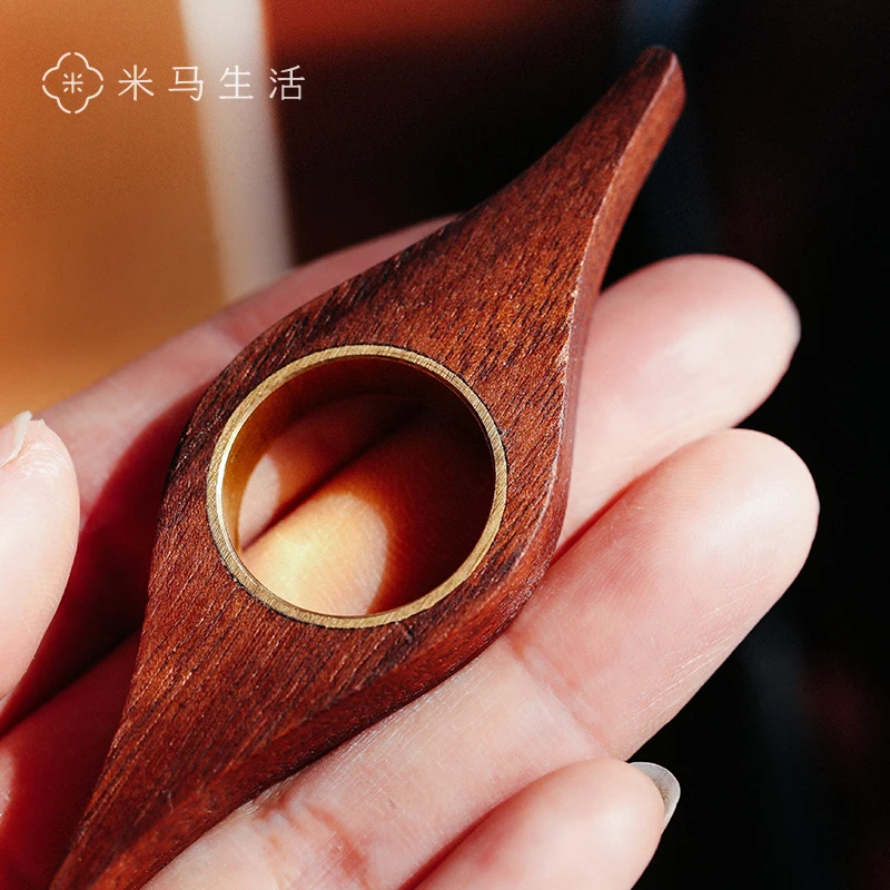 Pages Holder Black Walnut One Hand Reading Ring Suitable For Fast Reading Wood Book Mark Reading Tool Gift For Reading Lover