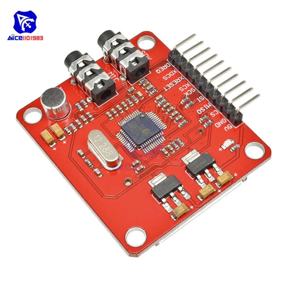 diymore VS1053 VS1053B Ogg Real-time Recording MP3 Module SD Card Slot for Arduino  Breakout Board VS1053B