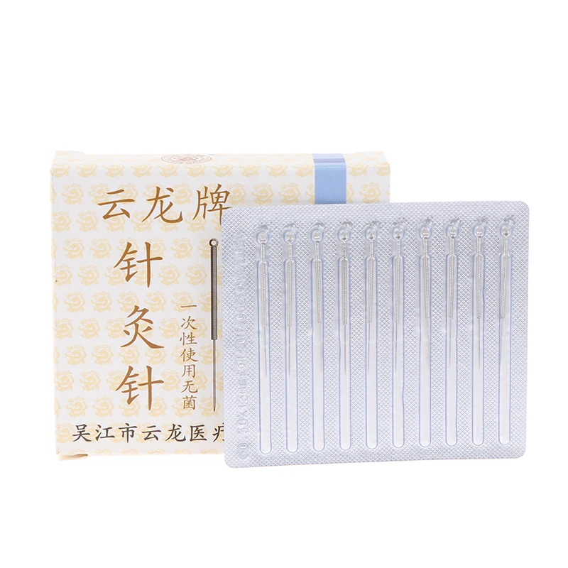 100pcs Cloud Dragon Acupuncture Needles Non-Needle-Tubing sterilization Package Version