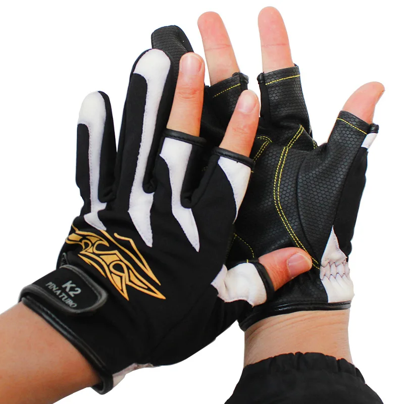 2020NEW Outdoor Sports Fishing Leakage Three fingers Gloves Anti-skid Gloves Waterproof Warm Glove finger protector hunting