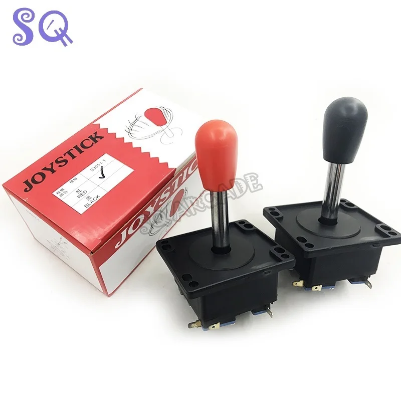 

2pcs/Lot Arcade game machine stick Red/Black bat top 2 4 8 way Spanish style joystick with microswitch