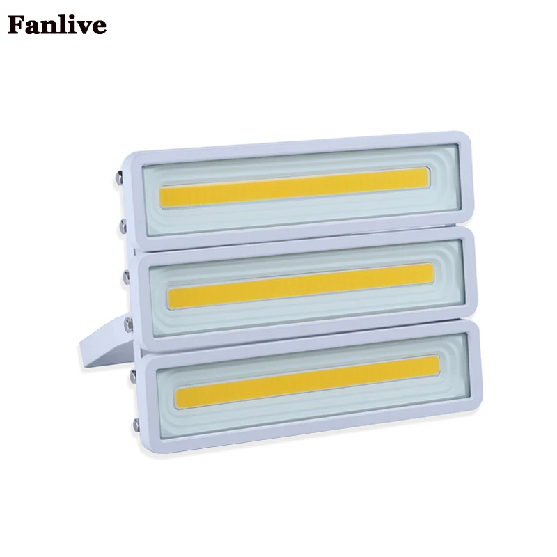 

Fanlive 4PCS COB 100W Waterproof 150W 200W 300W 400W Flood Lamp High Power AC220V LED Street Floodlights Flood Light