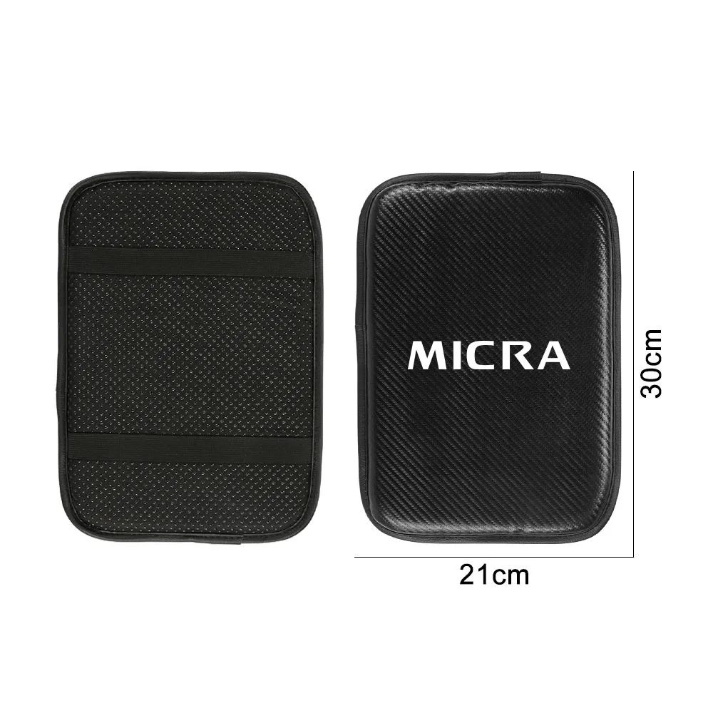 Car Armrest Mat Cover Accessories For Nissan Qashqai J10 J11 Juke 2 Micra K12 K14 Leaf X-Trail T32 Sentra Murano Patrol Pulsar