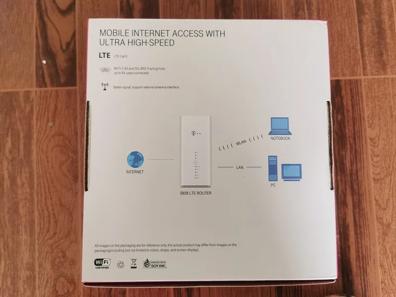 Unlocked Huawei B618s-22d Cat11 4G LTE Band 1/3/7/8/20/38 600Mbs Wireless Router