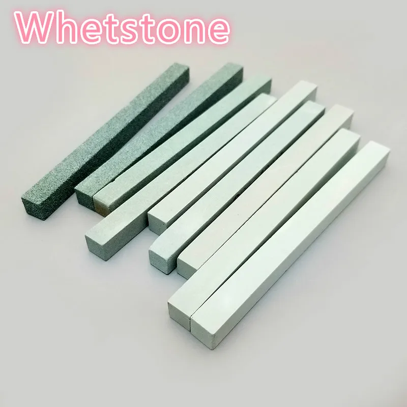 New 2pcs/set white corundum square strip sharpening stone sharpener sharpening system sharpener for fixed angle