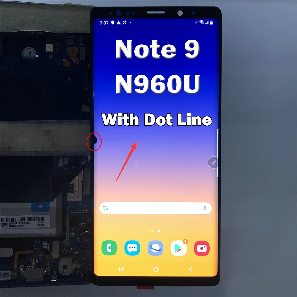 Single sale Must have line dead point For Samsung Note 9 N960F N960U LCD Display Touch Screen Digitizer note 9