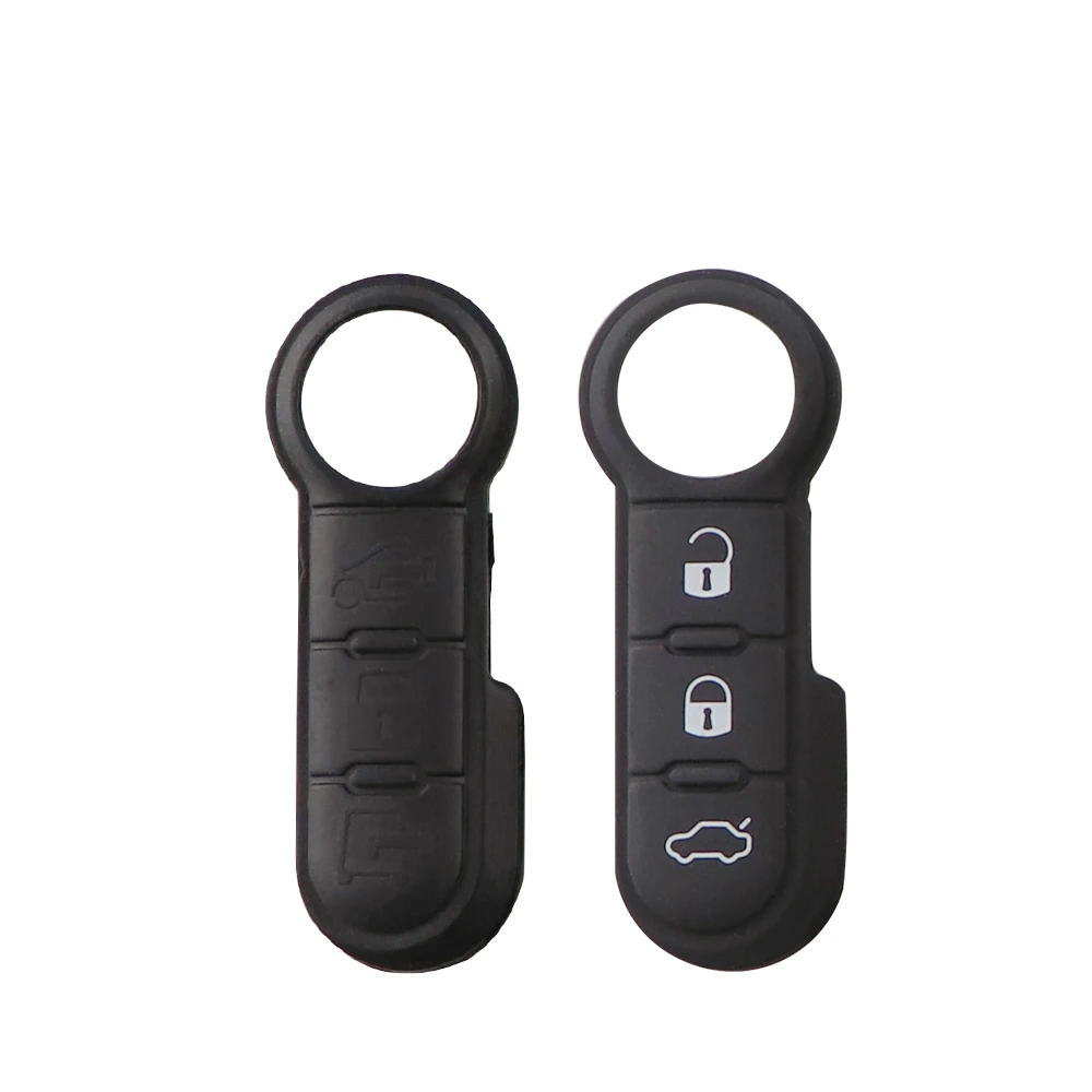 YIQIXIN carcasa de llave a distancia de coche para Fiat 500 Panda Punto Bravo Ducato para Peugeot Boxer para Citroen Jumper reemplazo Fob funda Pad