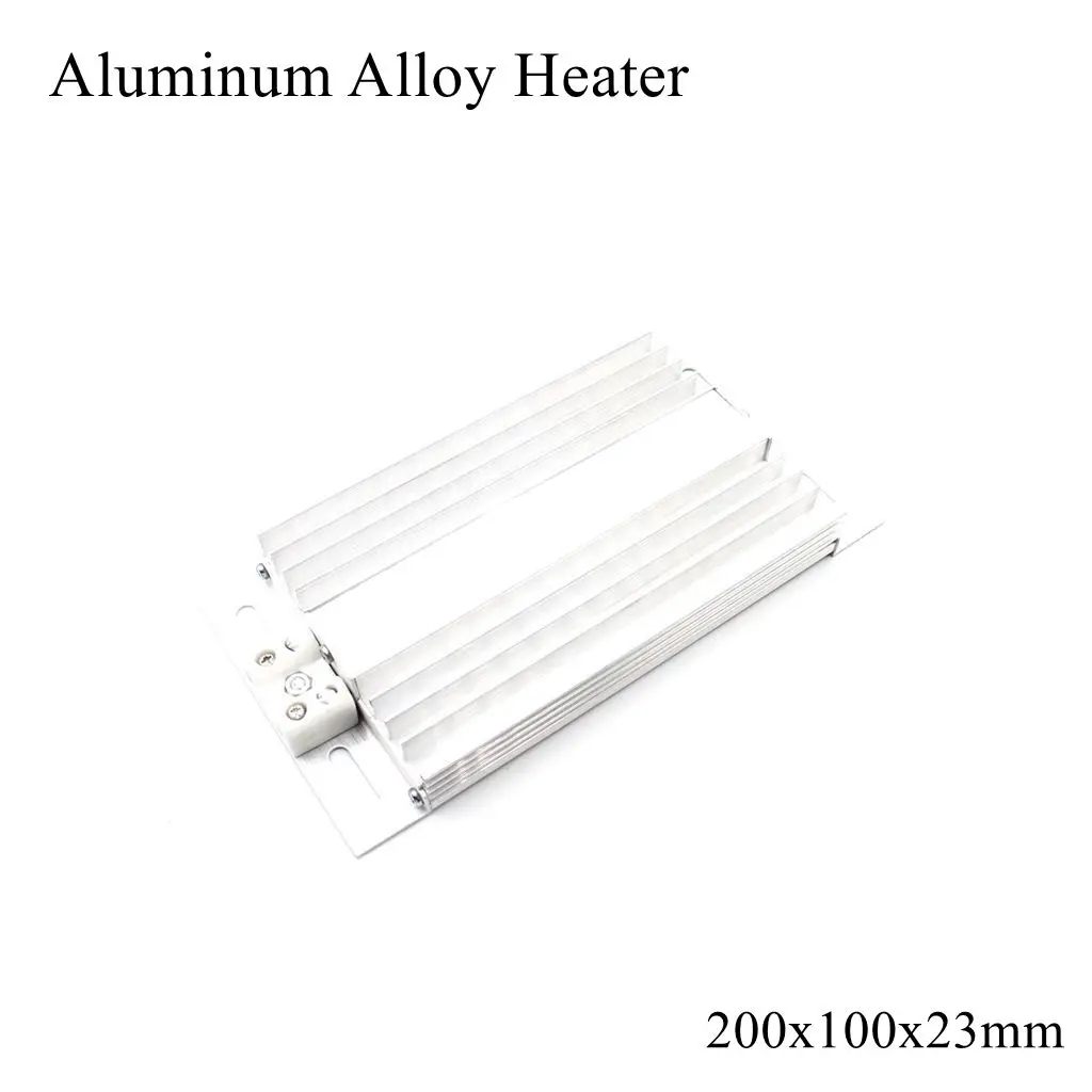 200x100mm 220V 300W 400W 500W Aluminium Alloy Heating Plate Industry Electric Cabinet Fan PTC Heater Temperature Switch JRD DJR