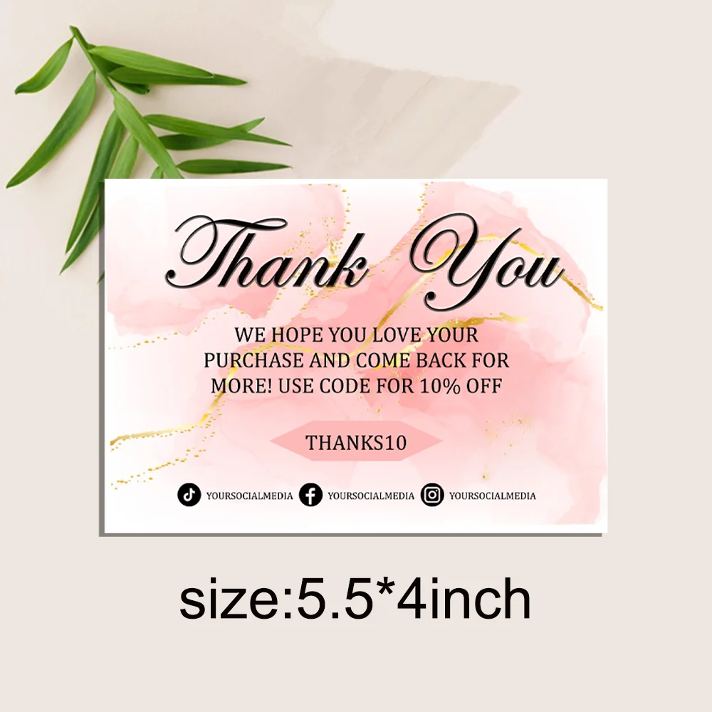 Personalized Business Thank you Card, Insert Packaging, Insert, Seller