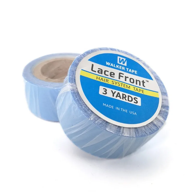 1.9cm 3/4inch* 3yards Blue Wig Lace Front Support Double-Sided Adhesives Tape For Lace Wig/PU Hair Extension/Toupee