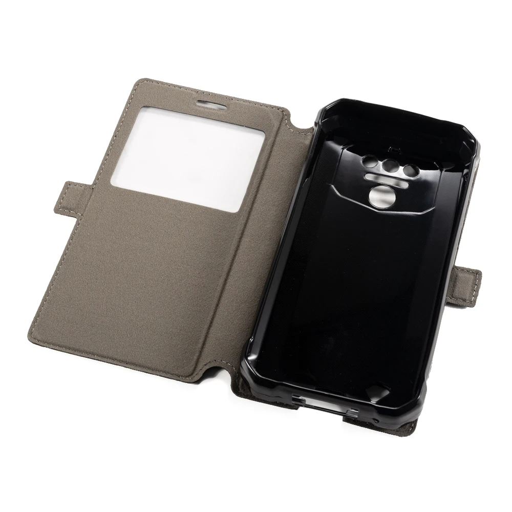 PU Leather Phone Case For Oukitel WP5 Flip Case For Oukitel WP5 Pro View Window Book Case Soft TPU Silicone Back Cover image 4