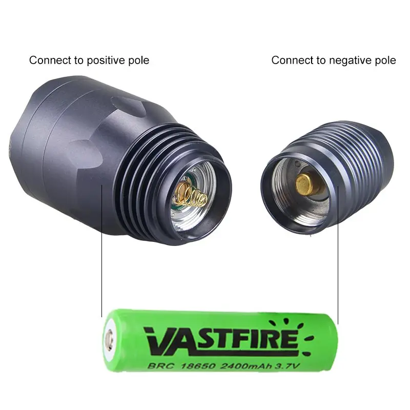 Super Bright 2000lm 3LED Tactical White Light Flashlight Torch Lamp Military Hunting Light Searchlight with 18650 Remote Switch