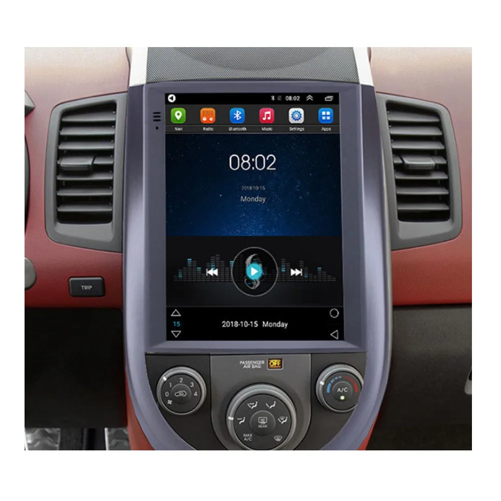 Car Stereo Multimedia Tesla Player Head Unit Audio Radio For  Kia Soul 2010 2011 2012 2013 GPS IPS 64GB Android 10 Navigtion