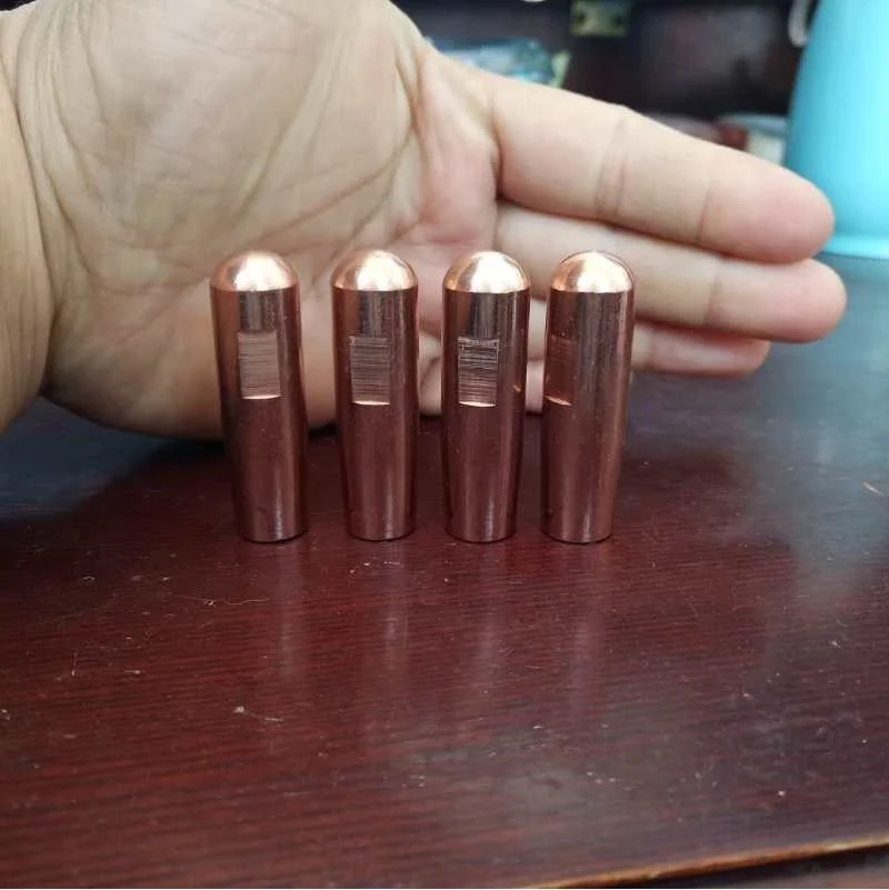 13X45mm 13x60mm 16x60mm 20x60mm High Hardness Resistance Welding Electrode C18200 Pneumatic Spot Welder Electrode Tip