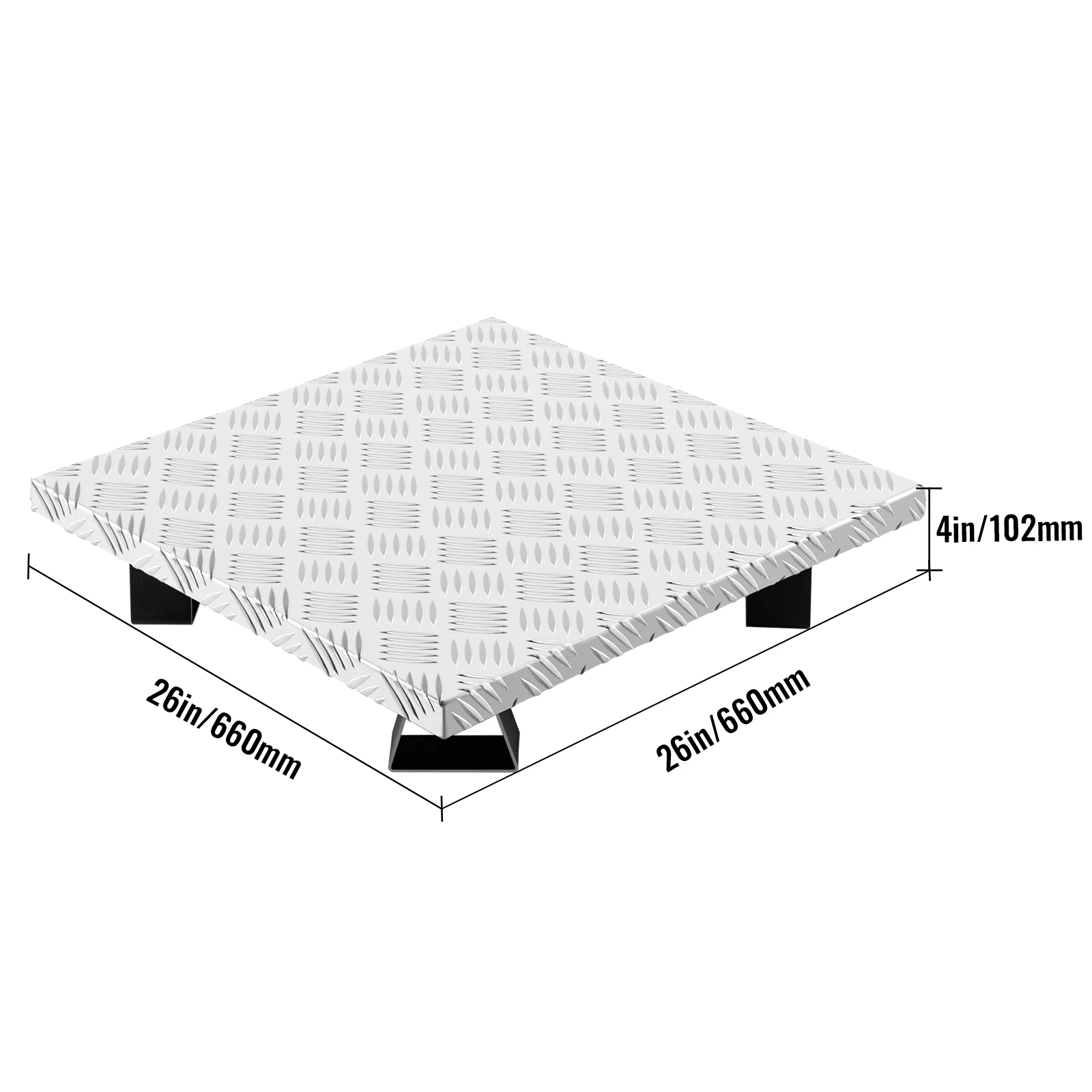 VEVOR Đa Kích Thước Hố Lửa Giữ Nhiệt Sàn Tàu Hậu Vệ Cao Nhiệt Độ Al/Thép Carbon Sâu Chống Ồn Saft Cho Cỏ bãi Cỏ Bảo Vệ Ngoài Trời