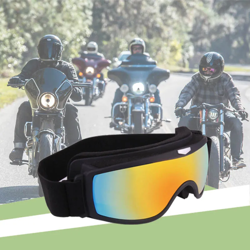 6 Colors Retro Motorcycle Glasses Steampunk Copper Glasses Motorcycle Goggles Vintage Biker Eyewear Goggles Windproof Glasses