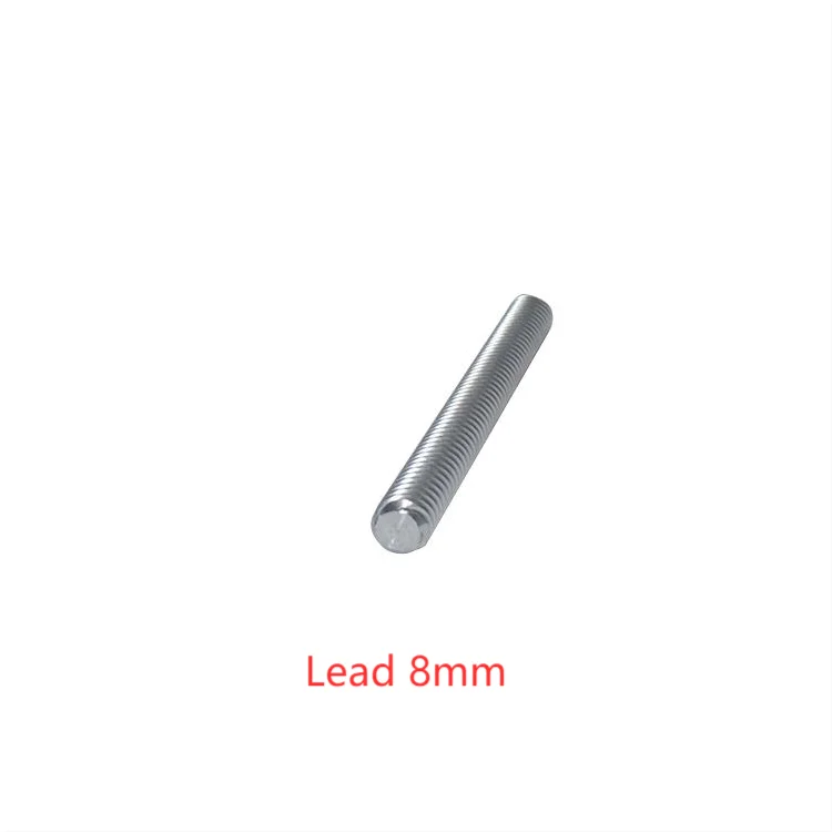 304 stainless steel T8 screw length 250mm lead 1mm 2mm 3mm 4mm 8mm 10mm 12mm 14mm 16mm trapezoidal spindle 1pcs