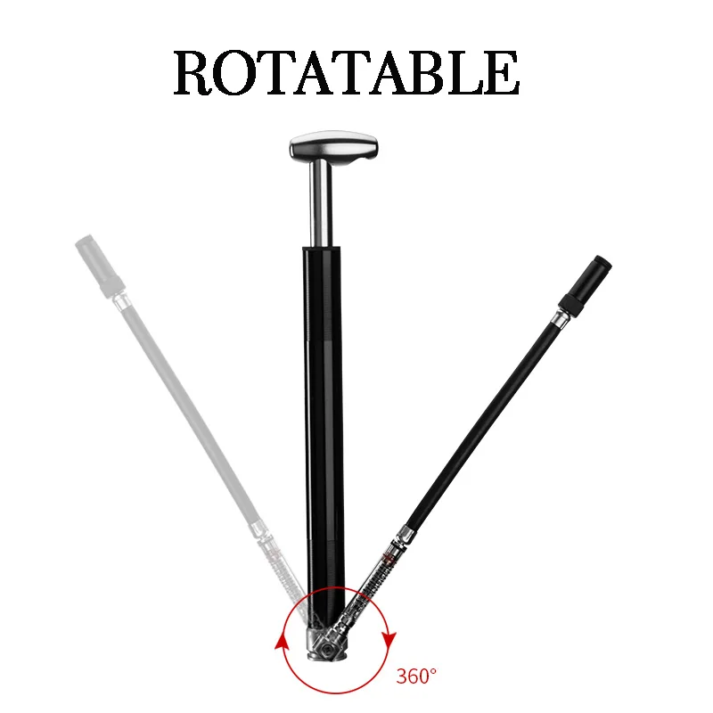 ROCKBROS Bicycle Pump 160 PSI Cycling Pump Air Inflator Schrader & Presta Valve Road MTB Bike Tire Aluminum Alloy Bicycle Pump